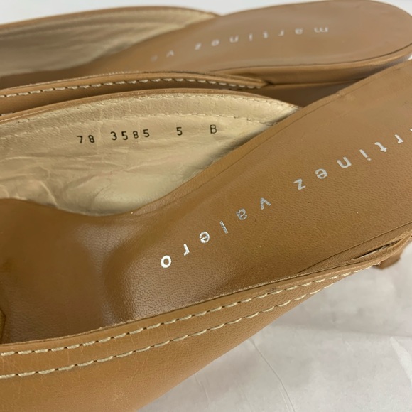 Martinez Valero (Spain) Brown Tan Mules - Picture 5 of 5